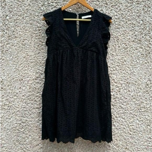 Mustard Seed Sweet Caroline Black Eyelet Romper - Picture 7 of 7